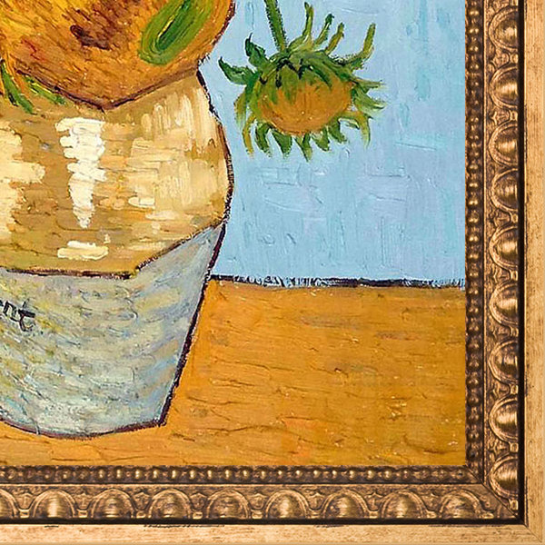 Tori Home Sunflowers by Vincent Van Gogh Picture Frame Painting on